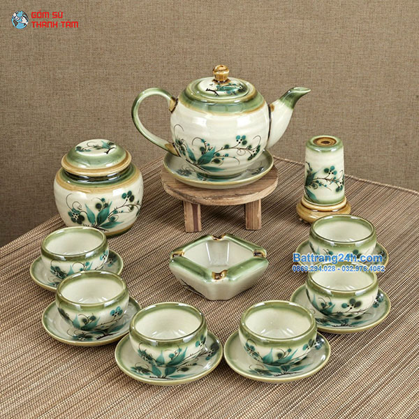 ẤM CHÉN ĐỘC ĐÁO MEN TRO QUAI SỨ CHẤT LƯỢNG