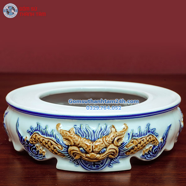 BÁT HƯƠNG MEN XANH ĐẮP NỔI SANG TRỌNG, TRUYỀN THỐNG