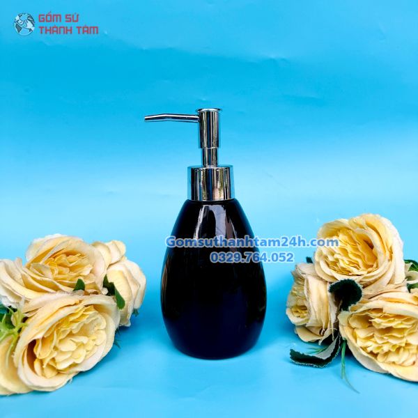 BÌNH XỊT PHÒNG TẮM GỐM SỨ DÁNG BOM THON