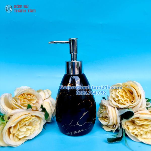 BÌNH XỊT PHÒNG TẮM GỐM SỨ DÁNG BOM THON