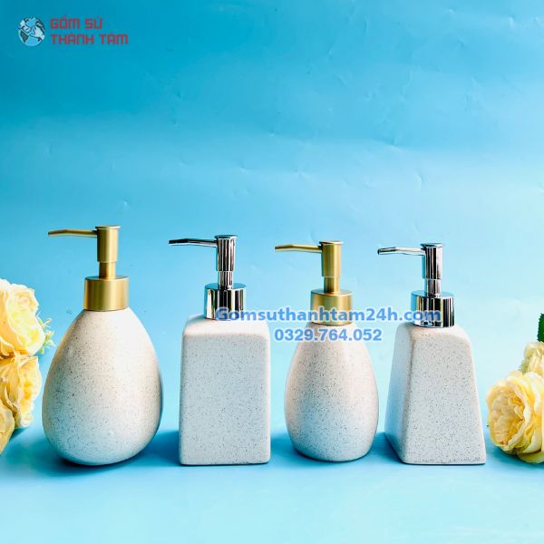 BÌNH XỊT PHÒNG TẮM MÀU MEN KEM MỚI