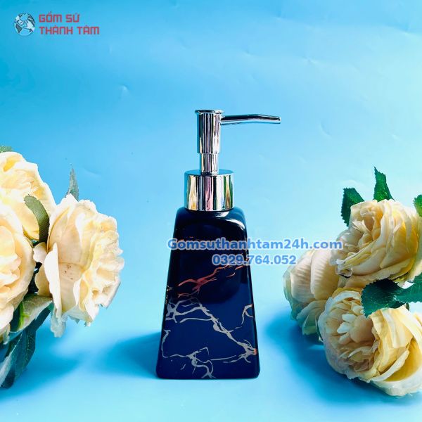 BÌNH GỐM ĐỰNG DẦU GỘI SỮA TẮM HÌNH THANG