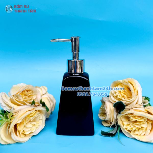 BÌNH XỊT PHÒNG TẮM GỐM SỨ MEN ĐEN