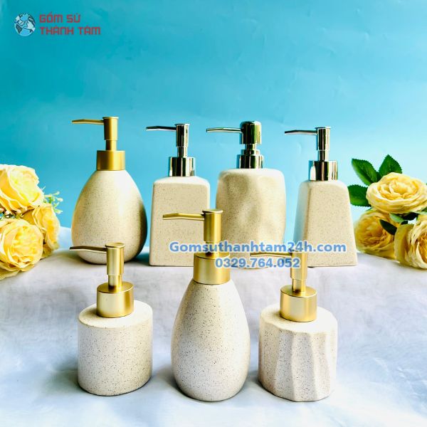 BÌNH XỊT PHÒNG TẮM MÀU MEN KEM MỚI
