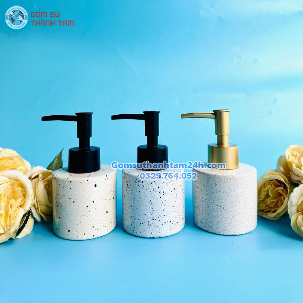 Bình đựng dầu gội sữa tắm dáng trụ thấp