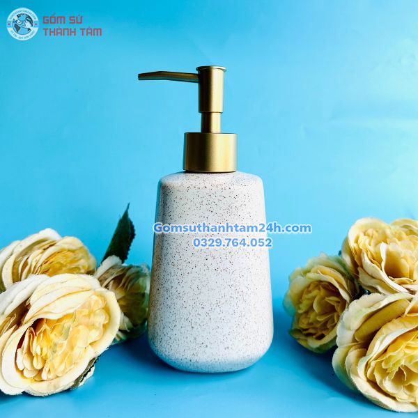 Bình đựng sữa tắm khách sạn dáng trụ