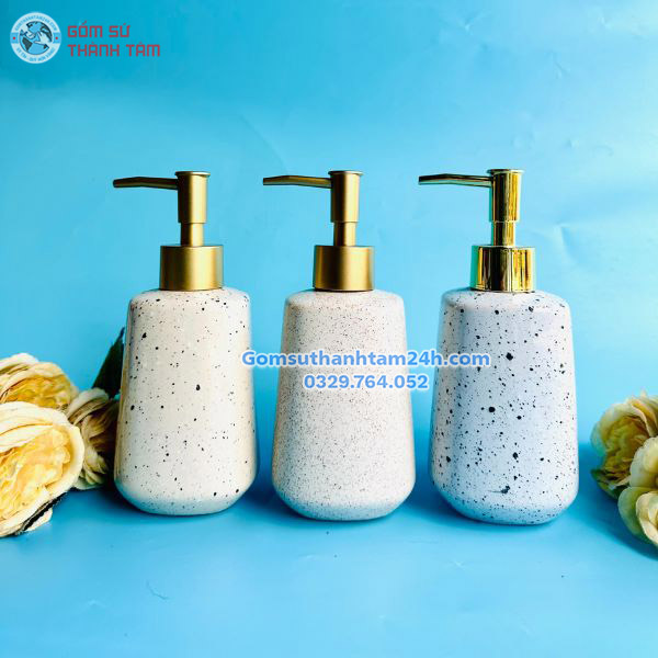 Bình đựng sữa tắm khách sạn dáng trụ