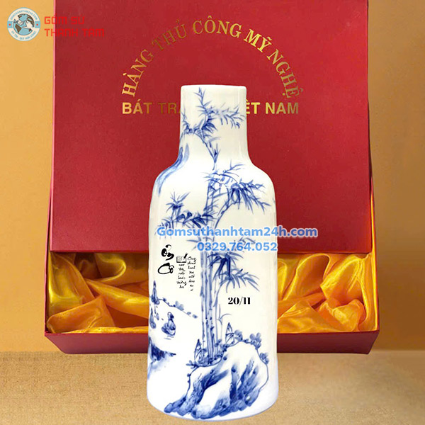 BÌNH HOA GỐM GIÁ RẺ DÁNG CAO HOẠ TIẾT ĐẸP