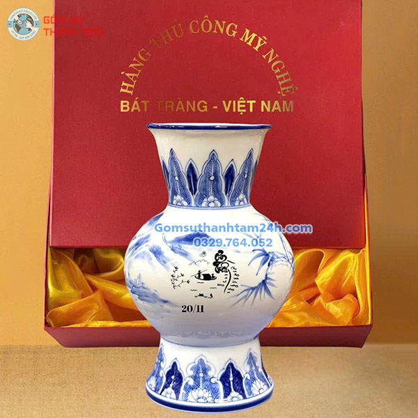 BÌNH HOA GỐM GIÁ RẺ DÁNG KẸO ĐỘC ĐÁO