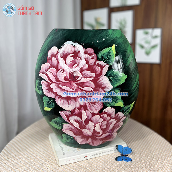 BÌNH HOA GỐM SƠN MÀI ĐA DẠNG KIỂU DÁNG LỰA CHỌN