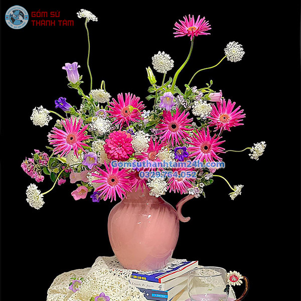 BÌNH HOA MEN HOẢ BIẾN KIỂU DÁNG BÌNH SỮA