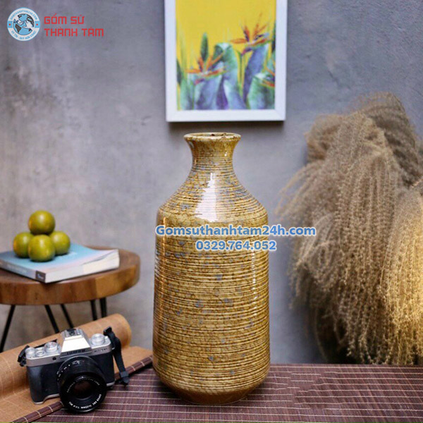 BÌNH HOA MEN HOẢ BIẾN KIM SA ĐỘC ĐÁO, BẮT MẮT