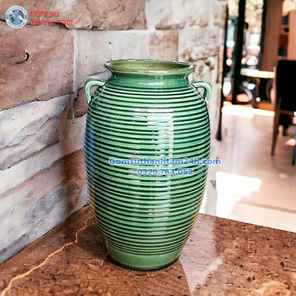 BÌNH HOA MEN XANH NGỌC VUỐT TAY NHIỀU KIỂU DÁNG