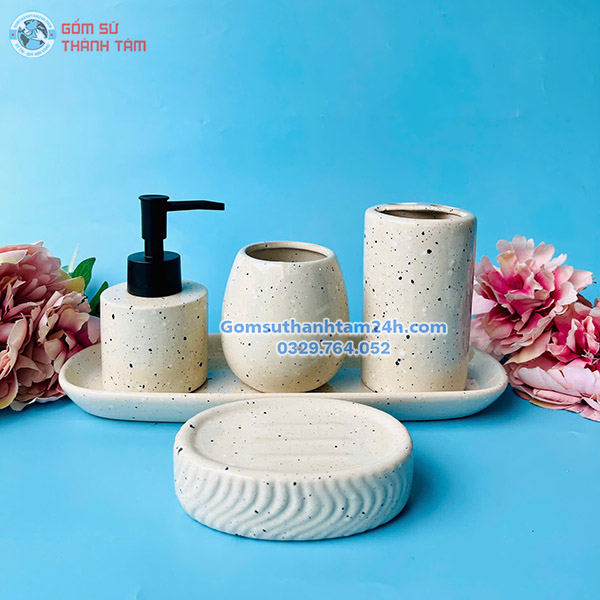 Bình đựng dầu gội sữa tắm dáng trụ thấp