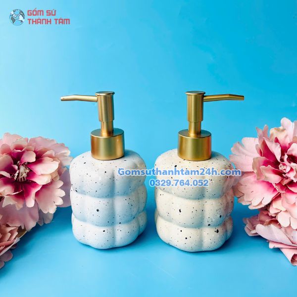 Bình đựng sữa tắm khách sạn dáng boom