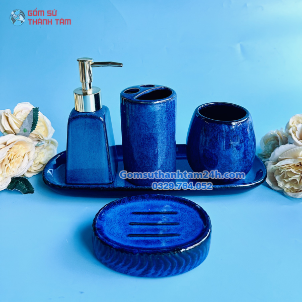 BÌNH GỐM ĐỰNG DẦU GỘI SỮA TẮM HÌNH THANG