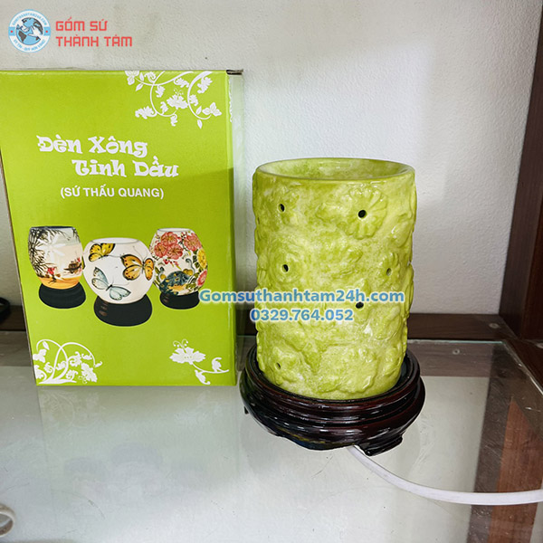 ĐÈN ĐỐT TINH DẦU BẰNG ĐIỆN DÁNG TRỤ THƠM PHÒNG