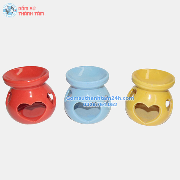 ĐÈN TINH DẦU BẰNG NẾN KIỂU DÁNG QUẠ LỰU