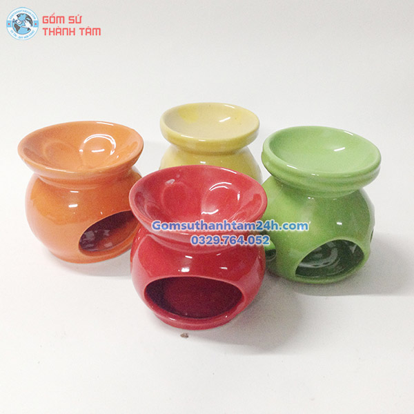 ĐÈN TINH DẦU BẰNG NẾN KIỂU DÁNG QUẠ LỰU