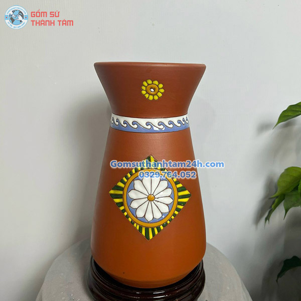 BÌNH HOA GỐM NÂU ĐỎ DÁNG CA ĐA DẠNG LỰA CHỌN
