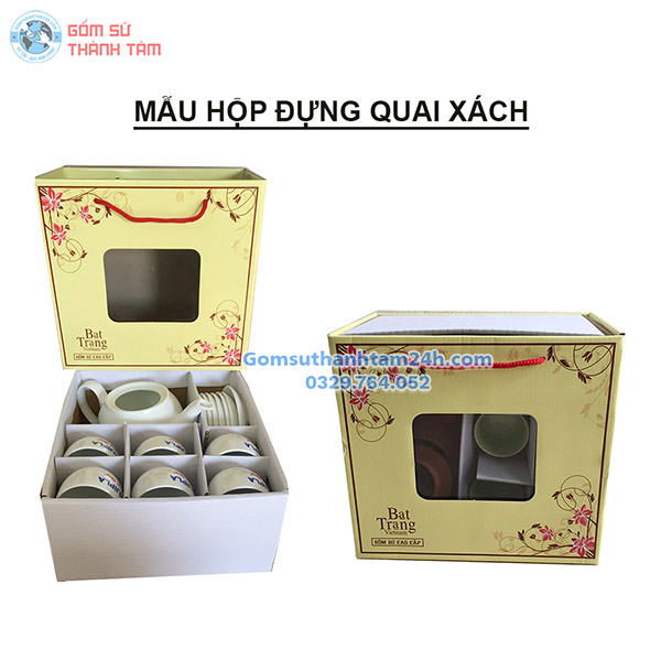 HỘP ĐỰNG ẤM CHÉN LÀM QUÀ TẶNG Ý NGHĨA