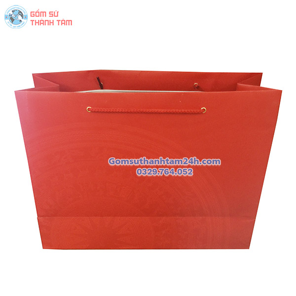 TÚI XÁCH GIẤY MÀU ĐỎ ĐỰNG QUÀ TẶNG ĐẸP
