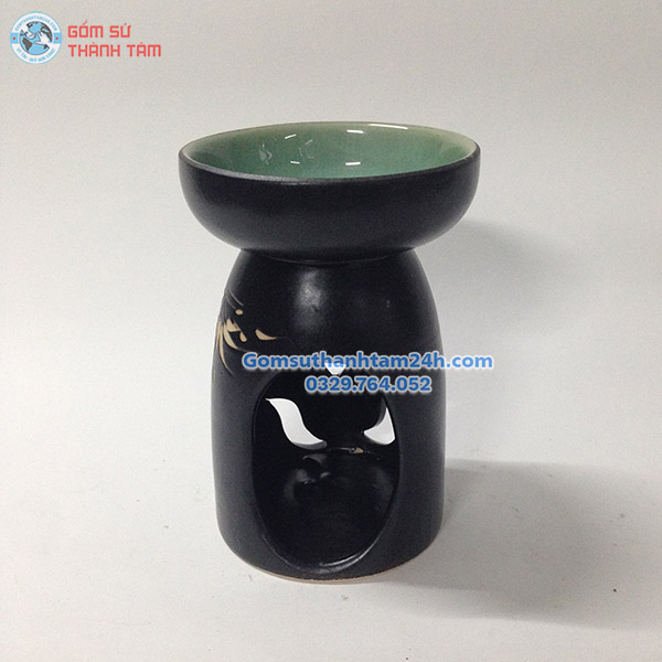 ĐÈN ĐỐT TINH DẦU BẰNG NẾN DÁNG CAO MIỆNG TRÒN