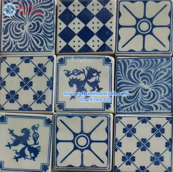 GẠCH MOSAIC GỐM SỨ HỌA TIẾT TRANG TRÍ TƯỜNG HỒ BƠI PHONG CÁCH