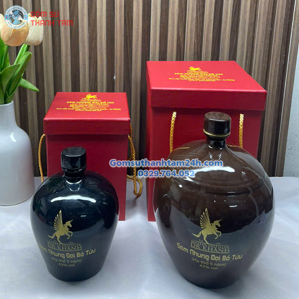 HỘP ĐỰNG NẬM RƯỢU IN LOGO THEO YÊU CẦU