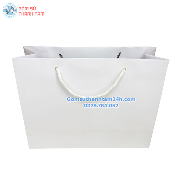 TÚI XÁCH GIẤY MÀU TRẮNG ĐỰNG QUÀ TẶNG ĐƠN GIẢN