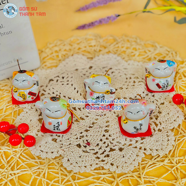 MÈO THẦN TÀI MINI TRANG TRÍ BÀN HỌC THU HÚT MAY MẮN