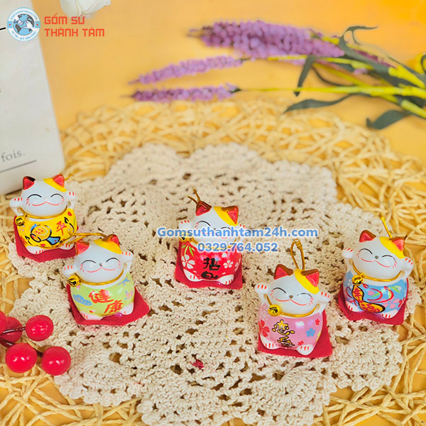 MÈO THẦN TÀI MINI TRANG TRÍ PHONG THỦY TÀI LỘC MAY MẮN