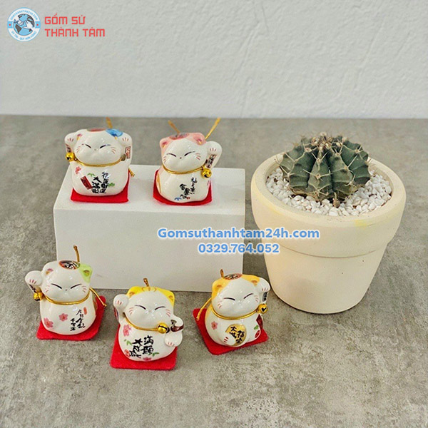 MÈO THẦN TÀI MINI TRANG TRÍ BÀN HỌC THU HÚT MAY MẮN