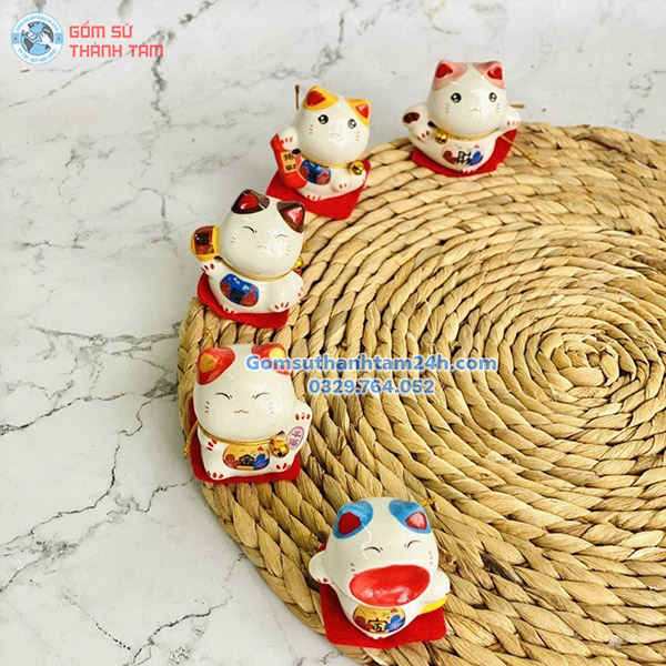 MÈO THẦN TÀI MINI TRANG TRÍ CỬA HÀNG PHONG THỦY