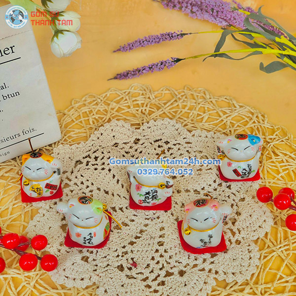 MÈO THẦN TÀI MINI TRANG TRÍ BÀN HỌC THU HÚT MAY MẮN