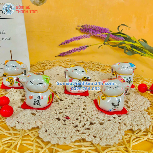 MÈO THẦN TÀI MINI TRANG TRÍ BÀN HỌC THU HÚT MAY MẮN