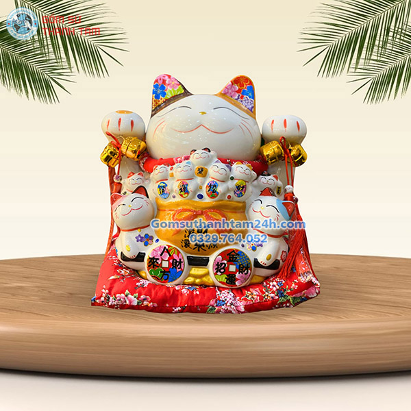 MÈO THẦN TÀI TIẾT KIỆM 20 CM ĐA DẠNG CÁC MẪU MÃ