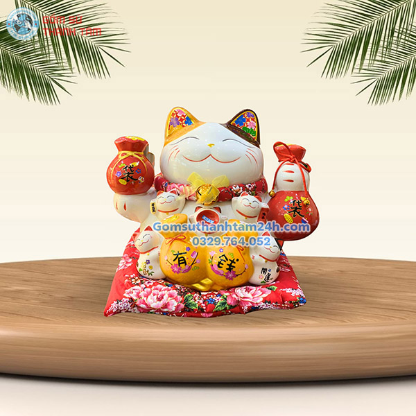 MÈO THẦN TÀI TIẾT KIỆM 20 CM ĐA DẠNG CÁC MẪU MÃ