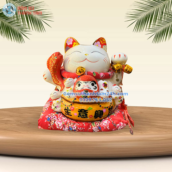 MÈO THẦN TÀI TIẾT KIỆM 20 CM ĐA DẠNG CÁC MẪU MÃ