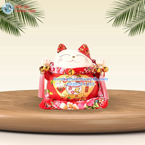 MÈO THẦN TÀI TIẾT KIỆM 18CM THỊNH VƯỢNG, MAY MẮN