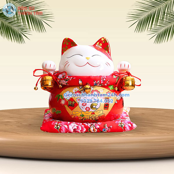 MÈO THẦN TÀI TIẾT KIỆM 18CM THỊNH VƯỢNG, MAY MẮN