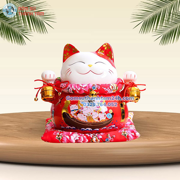 MÈO THẦN TÀI TIẾT KIỆM 18CM THUẬN BUỒM XUÔI GIÓ