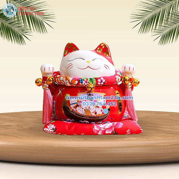 MÈO THẦN TÀI TIẾT KIỆM 18CM THUẬN BUỒM XUÔI GIÓ