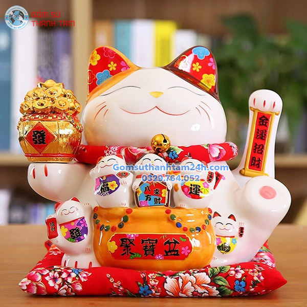 MÈO THẦN TÀI VẪY TAY 30CM ĐA DẠNG MẪU MÃ LỰA CHỌN