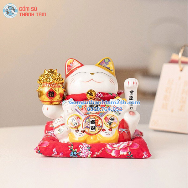 MÈO THẦN TÀI VẪY TAY 16CM MANG TẤN TÀI TẤN LỘC