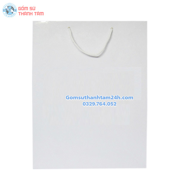 TÚI XÁCH GIẤY MÀU TRẮNG ĐỰNG QUÀ TẶNG ĐƠN GIẢN