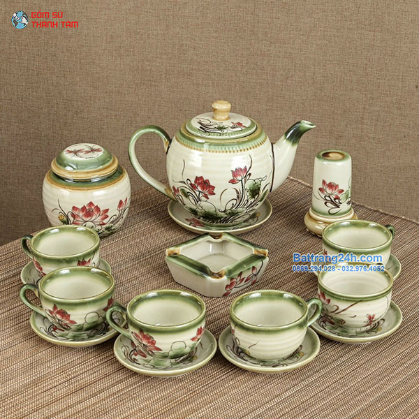 ẤM CHÉN ĐỘC ĐÁO MEN TRO QUAI SỨ CHẤT LƯỢNG