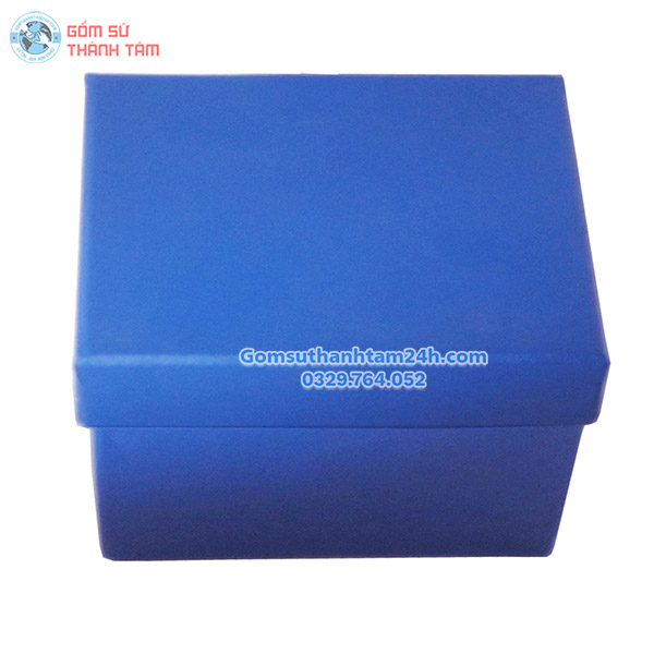 HỘP ĐỰNG QUÀ TẶNG MÀU XANH DƯƠNG LÓT LỤA