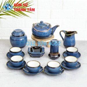Dia chi mua bo am chen men hoa bien xanh ngoc Bat Trang cao cap 1