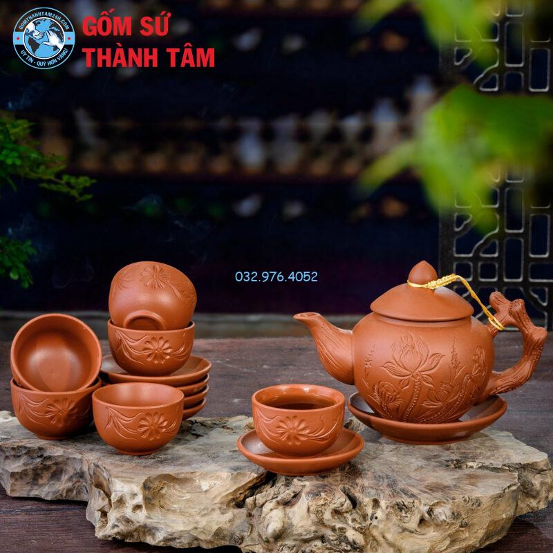 Mua bo am chen tu sa khac chim hoa van gom Bat Trang gia re